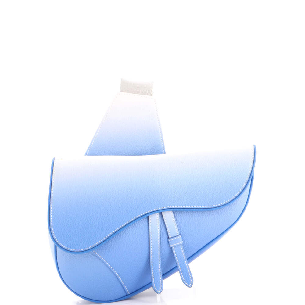 Christian Dior Saddle Crossbody Bag Ombre Leather
